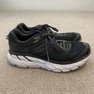 Hoka One One Clifton 6 Running Shoes Womens Size 8.5 Black Cushioned 1102873